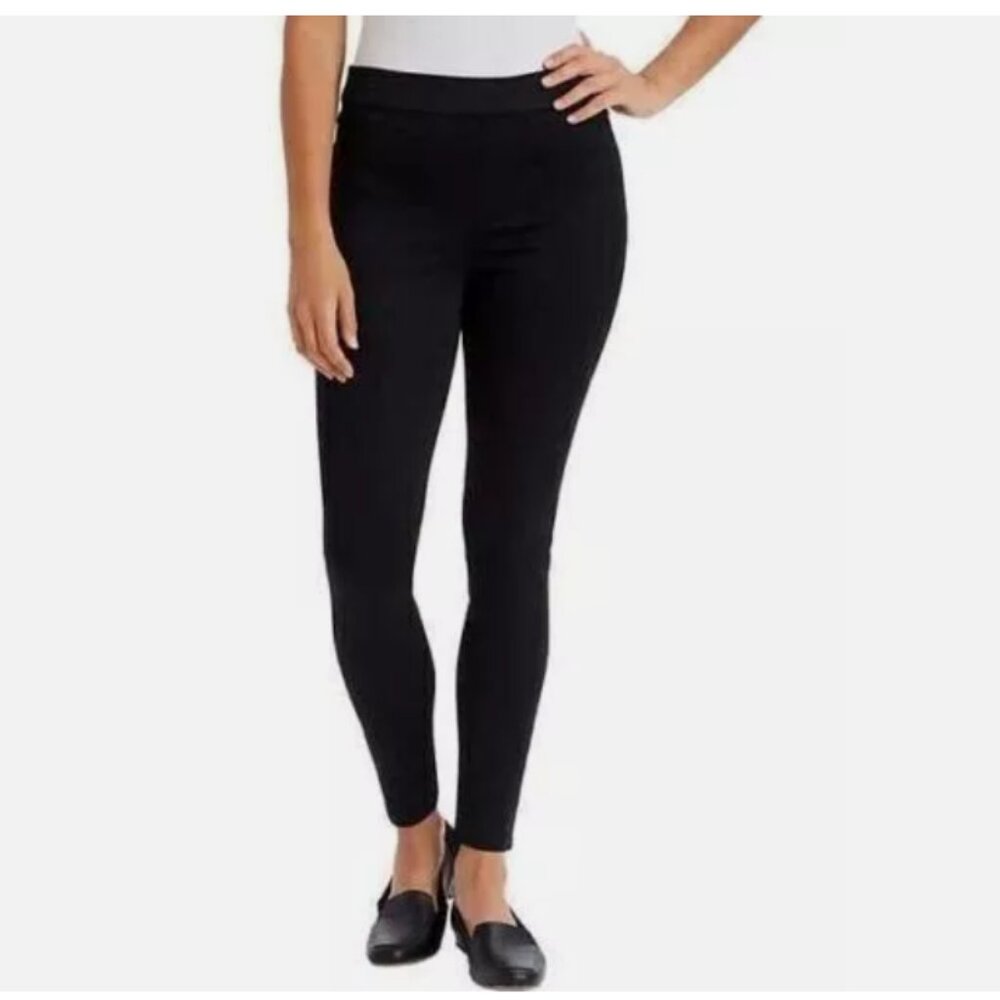 Gloria Vanderbilt Women's Pull on High Rise Comfort Jean Black Size 6